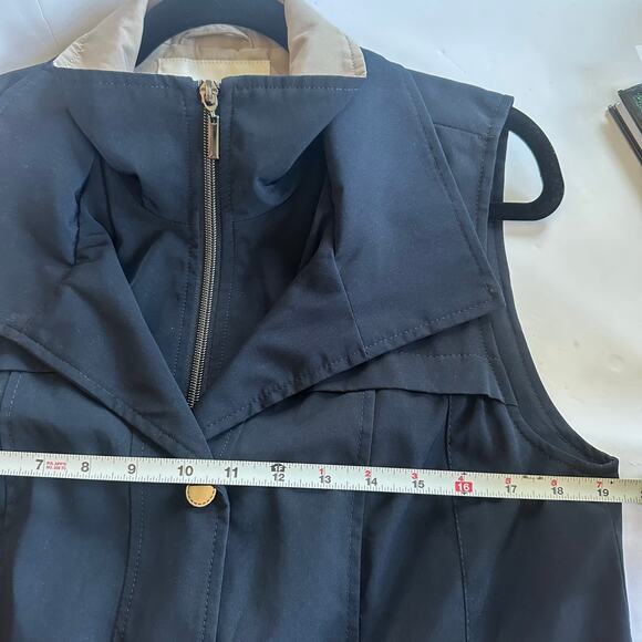 Coldwater Creek Women’s Sleeveless Long Vest Jacket Navy XS NWT $129 Gorpcore - Picture 8 of 10